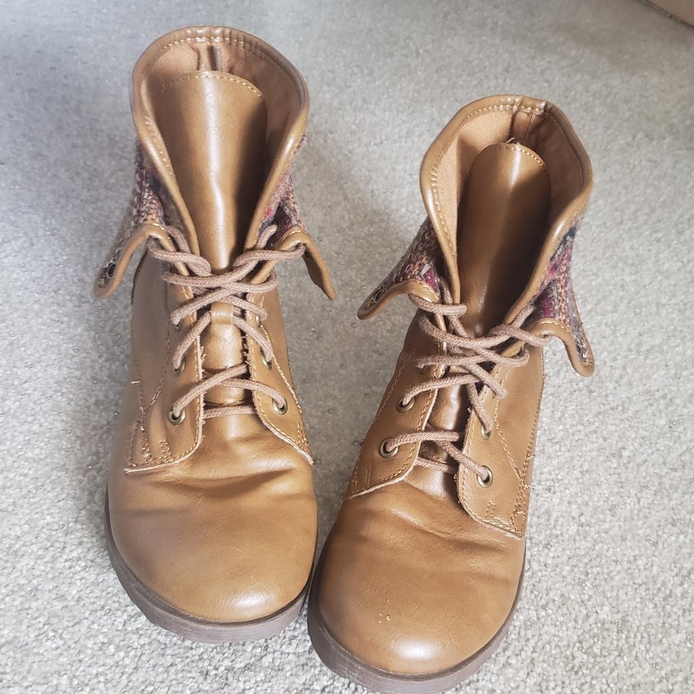 Rock Candy   Women's Spray paint Combat Boots